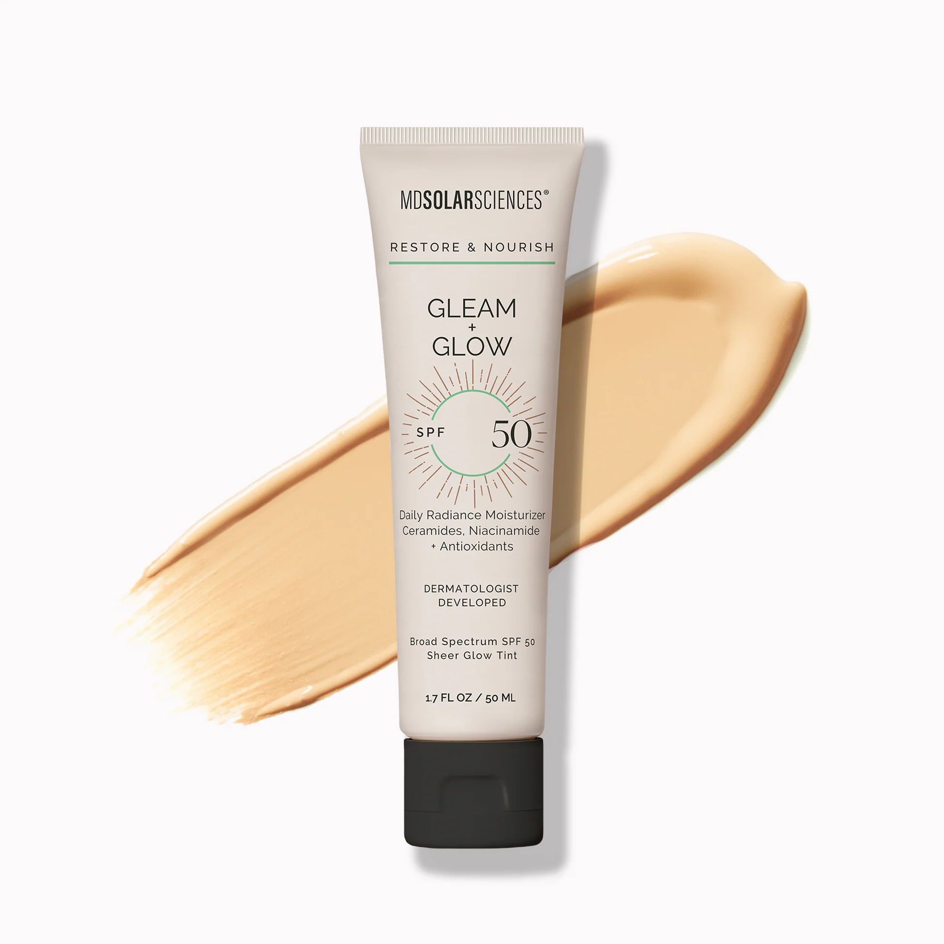 Gleam+glow spf 50